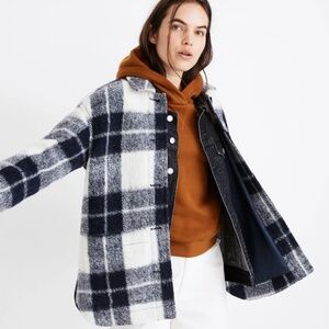 Madewell Walton Shirt-Jacket in Colleton Plaid – Size M